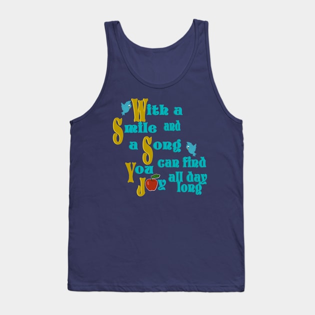 With a Smile and Song Tank Top by AGirl95